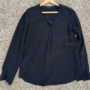 Jcrew size med silk V-neck, pullover blouse